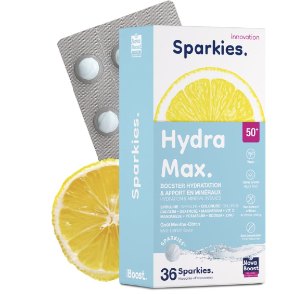 SPARKIES HYDRA MAX MENTA-LIMAO 36 COMP. EFERV
